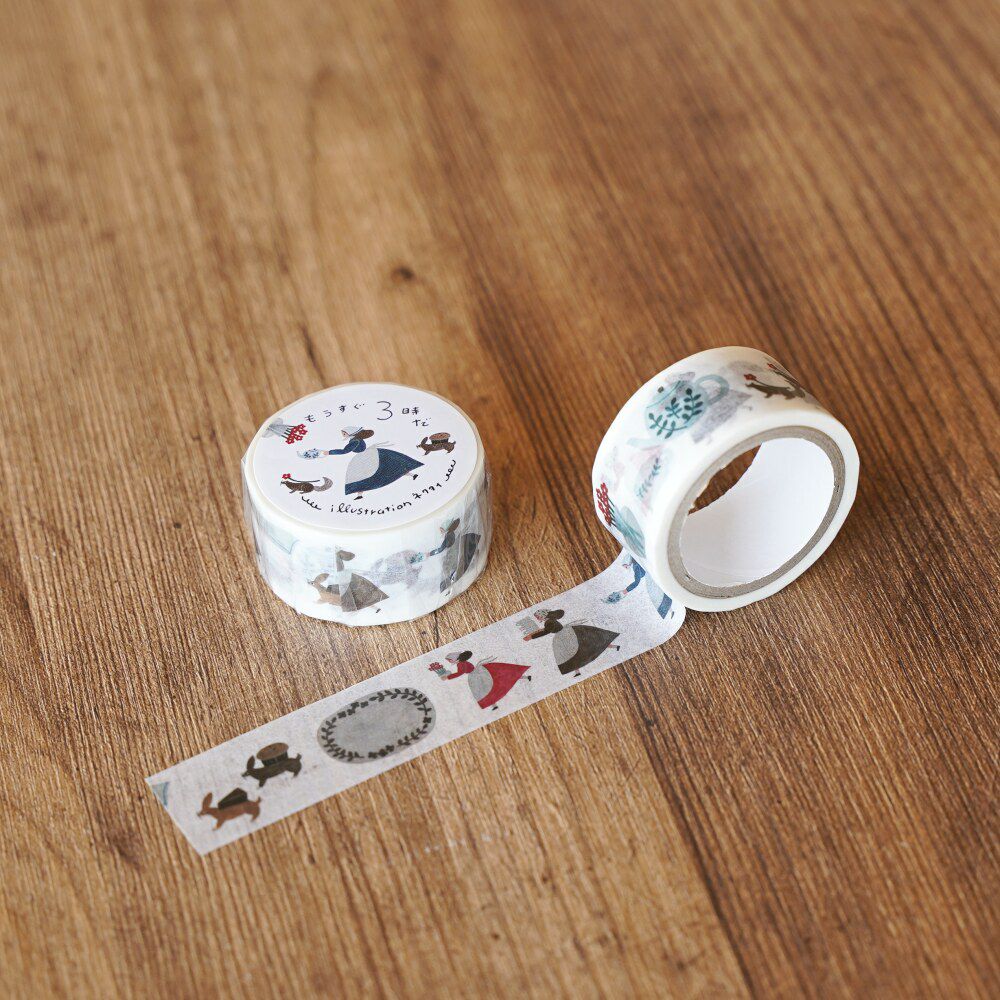 手紙社｜ネクタイ・マスキングテープ「もうすぐ3時だ」 | 月刊手紙舎 