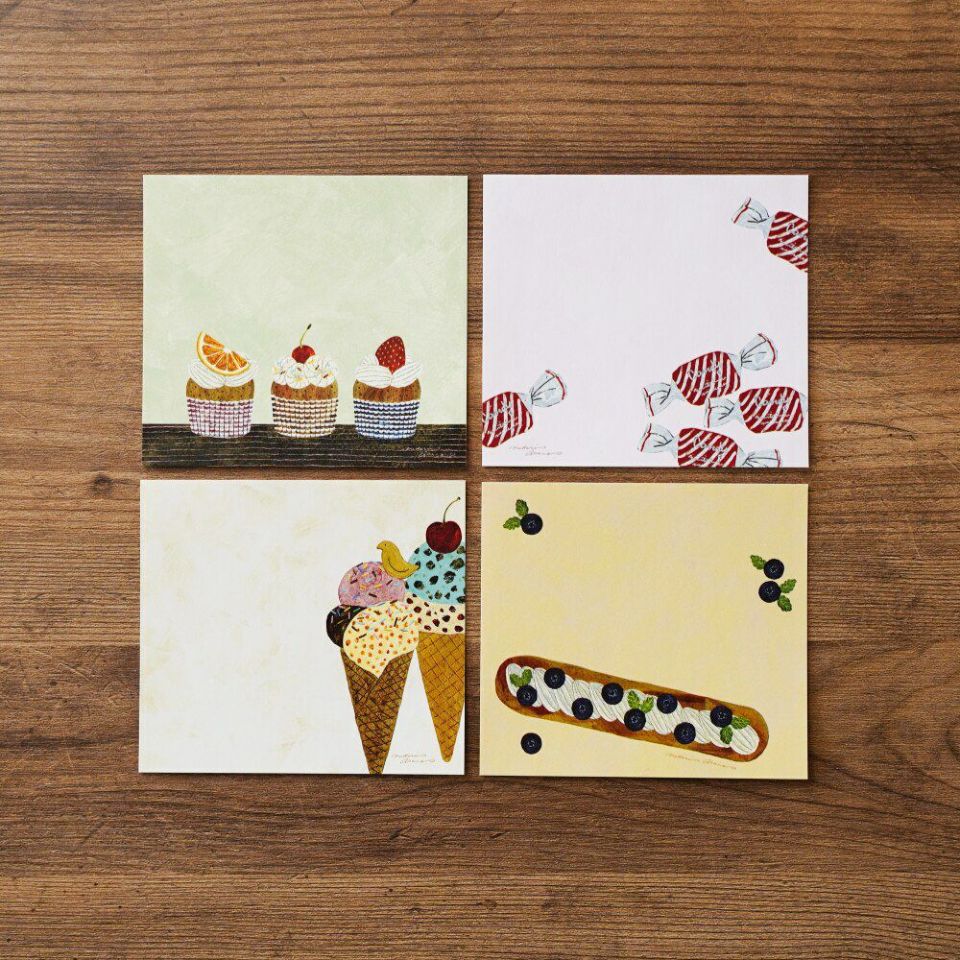 表現社 cozyca products｜浅野みどり ブロックメモ three oclock