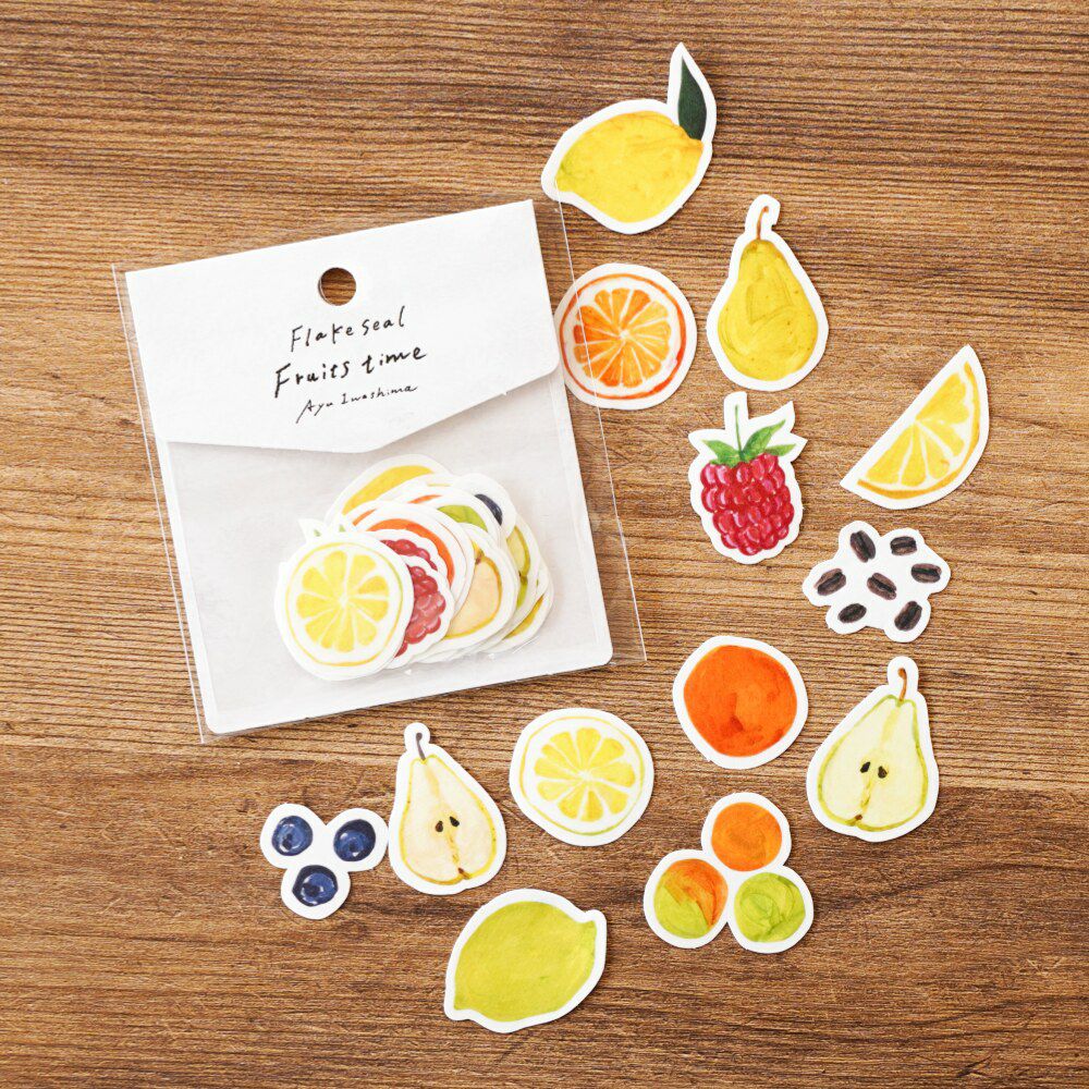 手紙社｜いわしまあゆ・フレークシール「Fruit time」 | 月刊手紙舎