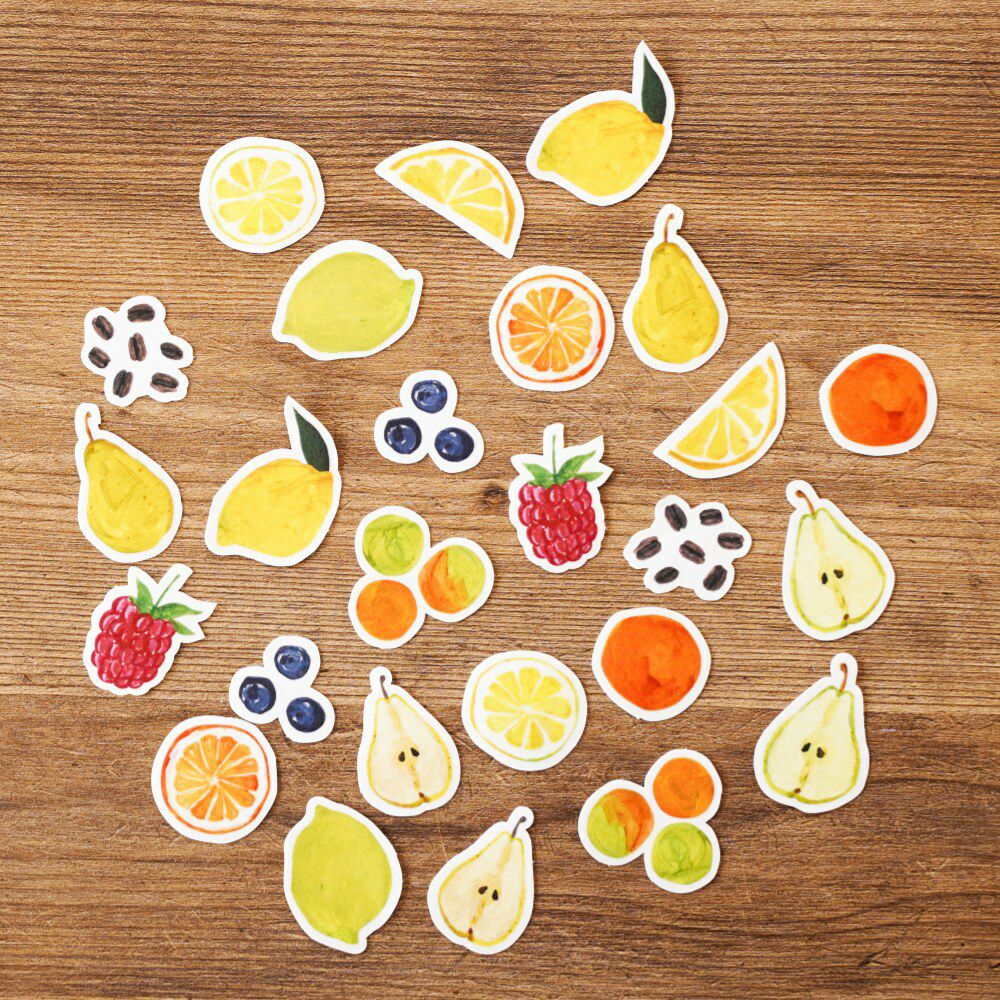 手紙社｜いわしまあゆ・フレークシール「Fruit time」 | 月刊手紙舎