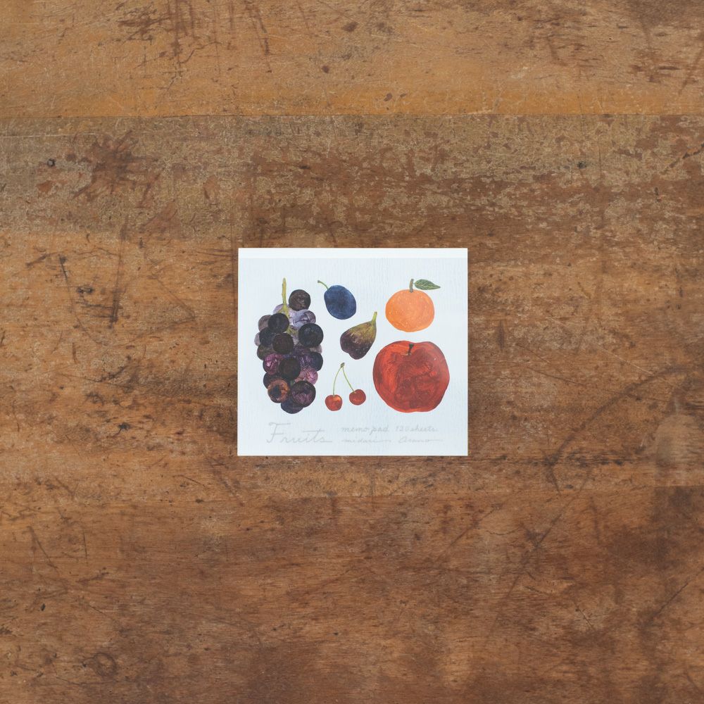 浅野みどり・ブロックメモ「Fruits」