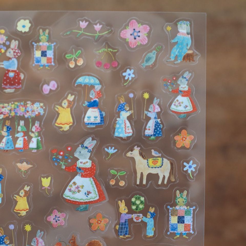 Aiko Fukawa・シール「Rabbit garden」