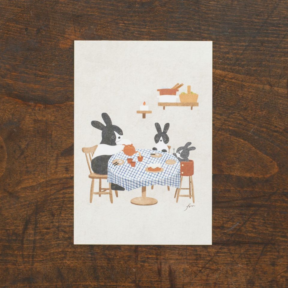 表現社 cozyca products｜福岡麻利子・はがき箋「TEA TIME」 | 月刊手紙舎