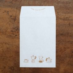 手紙社｜WHOSMiNG・箔押し封筒「coffee moments」 | 月刊手紙舎