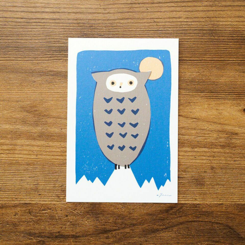 手紙社｜高旗将雄・ポストカード「ふくろう」 | 月刊手紙舎