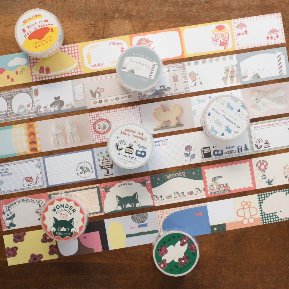 手紙社｜とみこはん・ロールふせん「おいしいRED &YELLOW」 | 月刊手紙舎