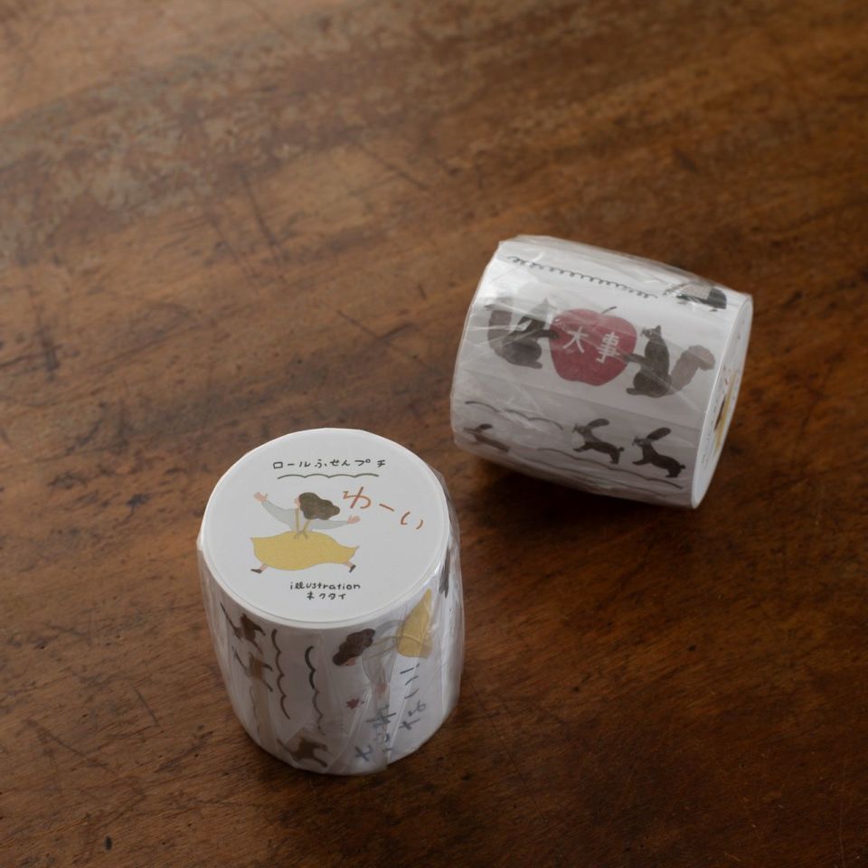 手紙社｜ネクタイ・ロールふせんpetit「わーい」 | 月刊手紙舎