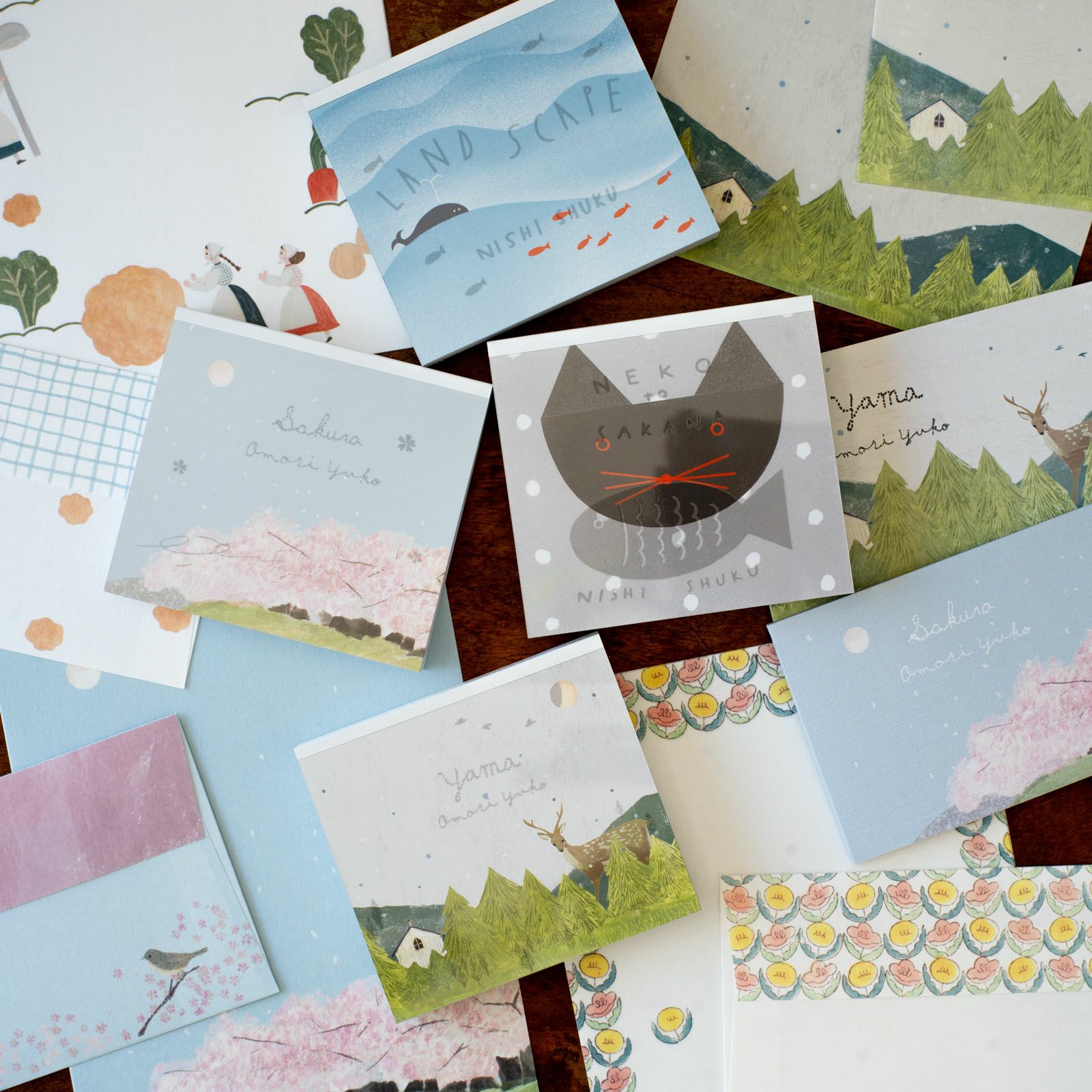 表現社 cozyca products｜西淑・ブロックメモ「LAND SCAPE」 | 月刊手紙舎