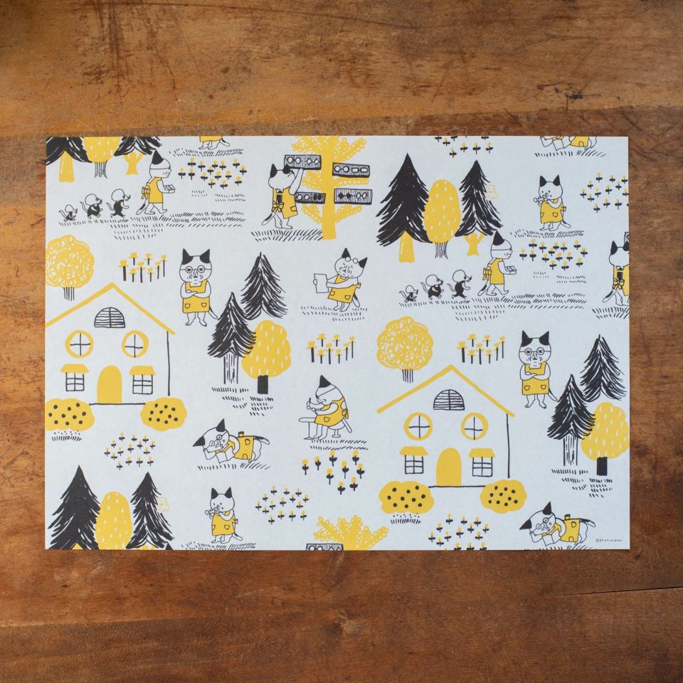 手紙社｜柴田ケイコ・包装紙3柄セット