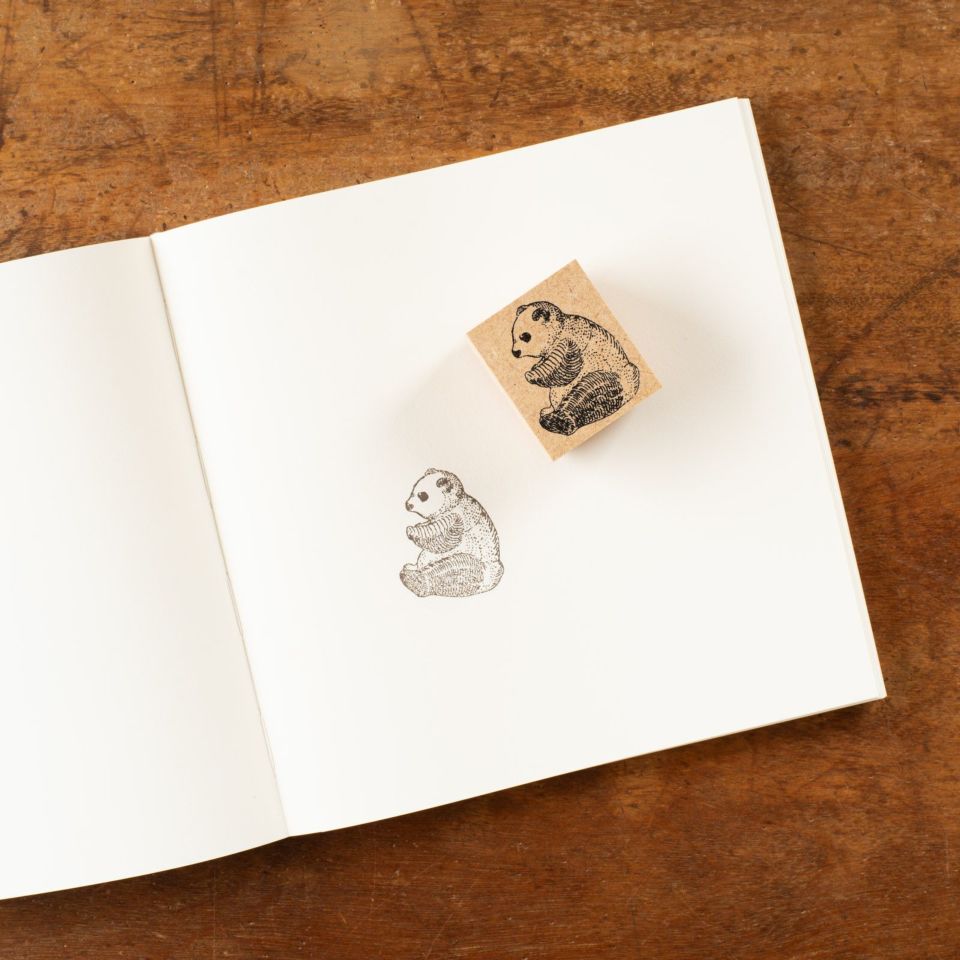 手紙社｜いのうえ彩・スタンプ「人形焼（パンダ）」 | 月刊手紙舎