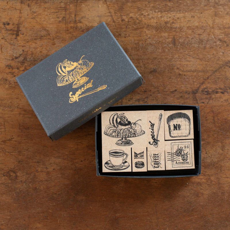 手紙社｜いのうえ彩・スタンプ7種セット「Special」 | 月刊手紙舎