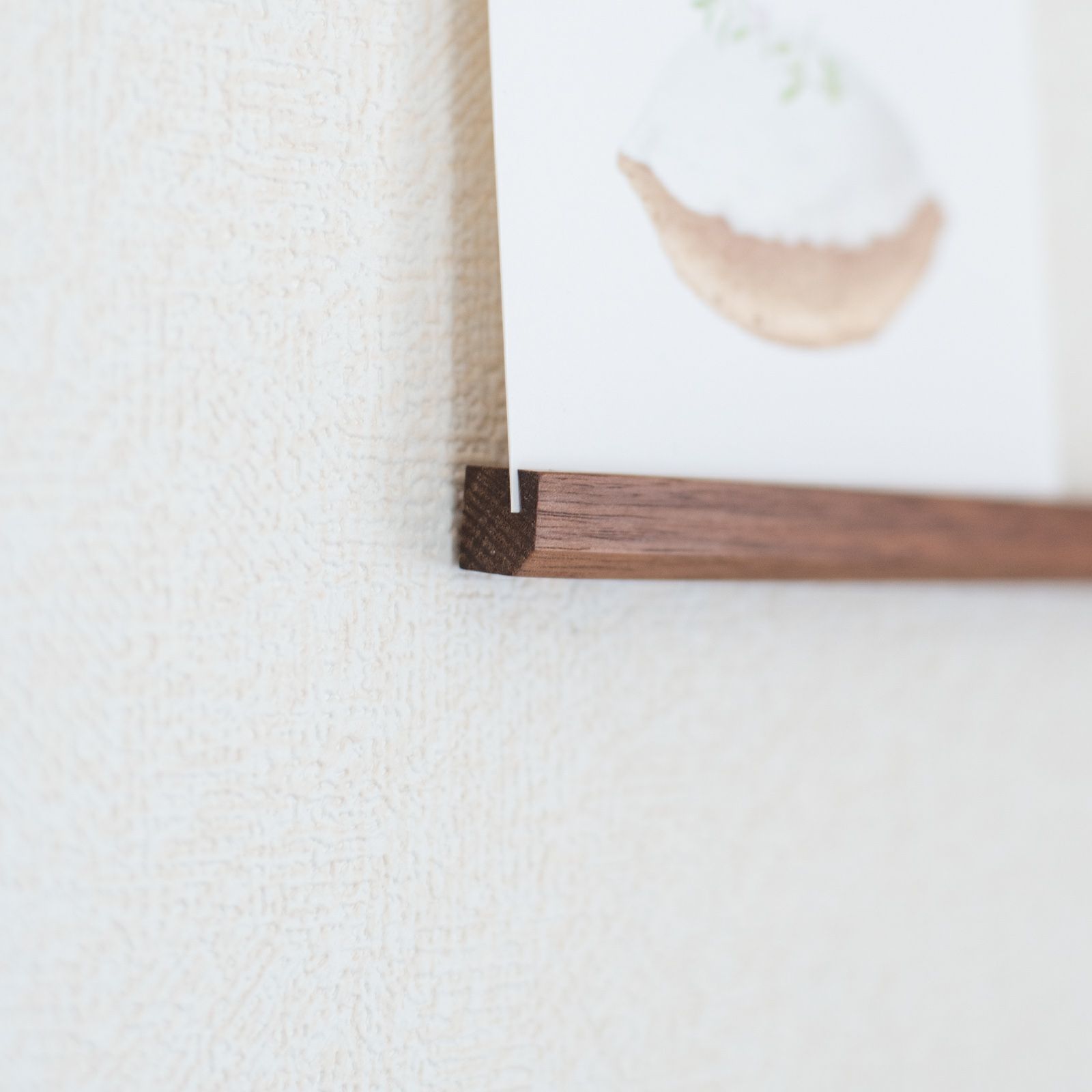 工房カワサキヤ｜ポスレイトショート 36cm（1本・ウォールナット無垢材）