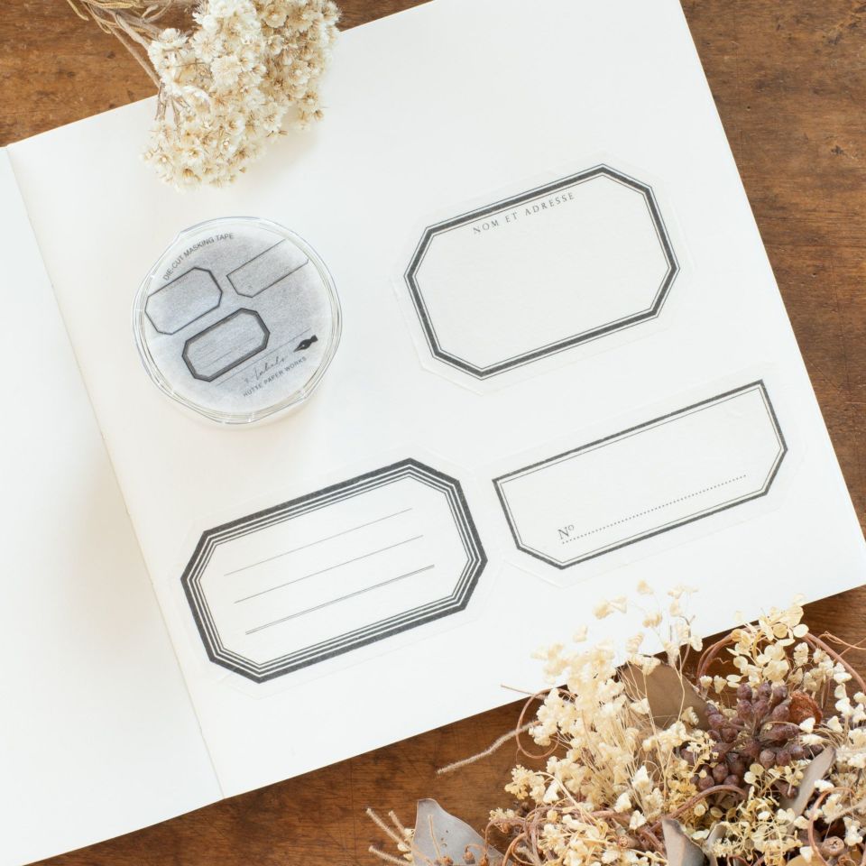 プロペラスタジオ｜マスキングテープ　「3-Labels / BK」