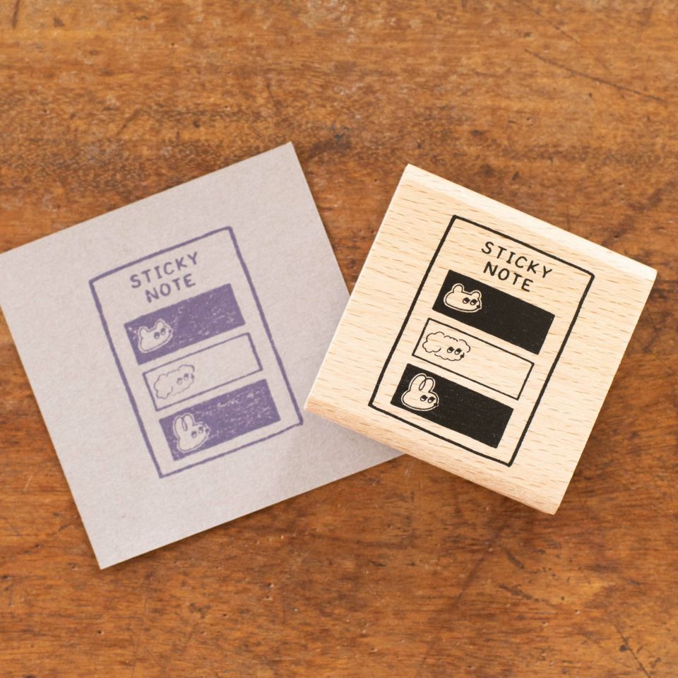 手紙社｜popomul.・スタンプ「STICKY NOTE」 | 月刊手紙舎
