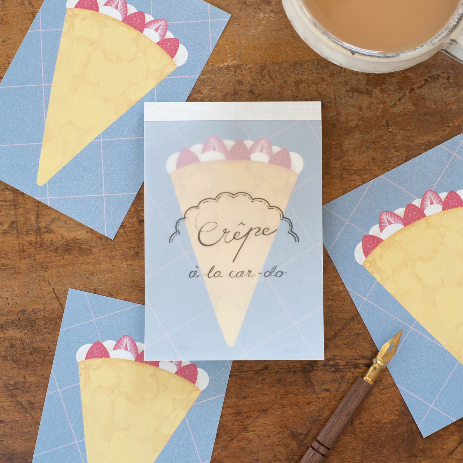 手紙社｜ア・ラ・カル堂・メモパッド「Crepe」 | 月刊手紙舎