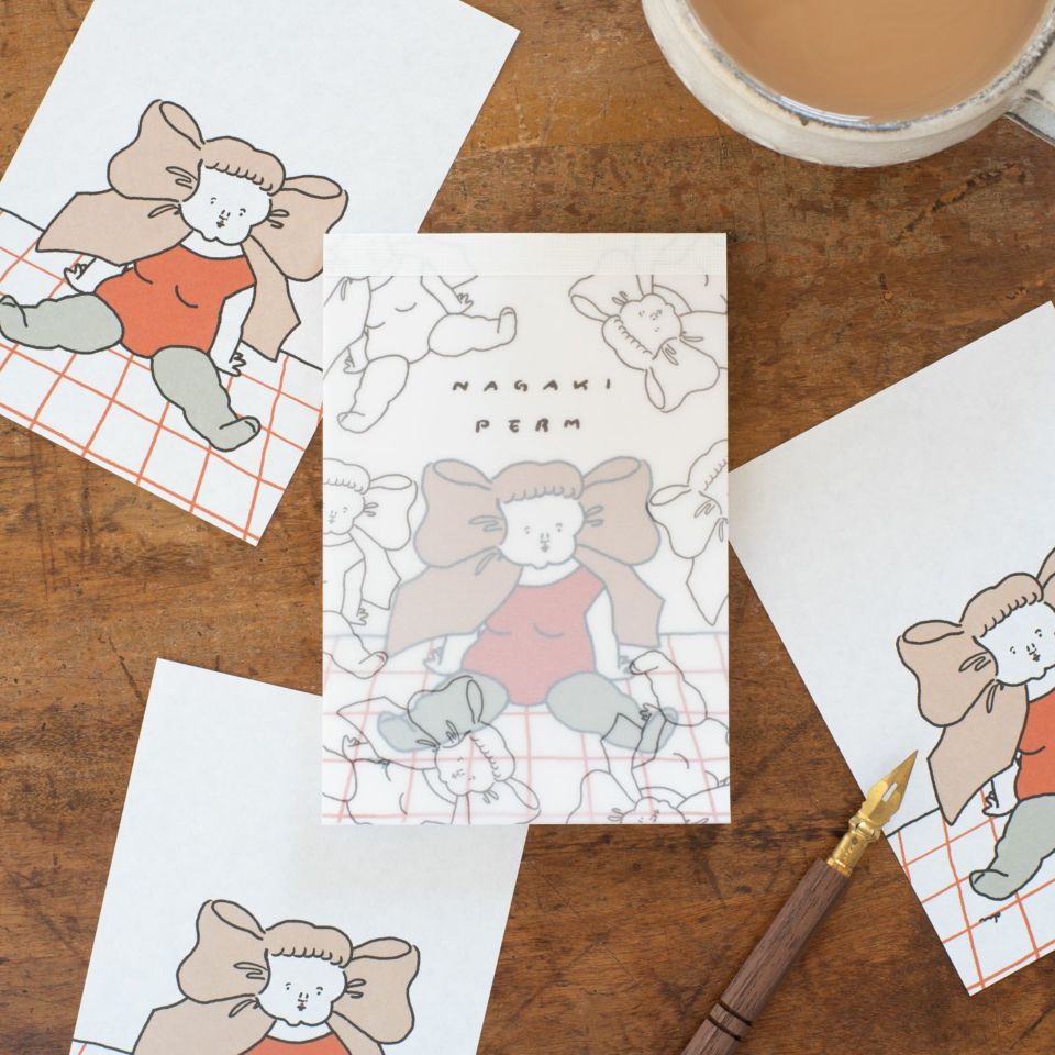 手紙社｜ナガキパーマ・メモパッド「開脚する女」 | 月刊手紙舎