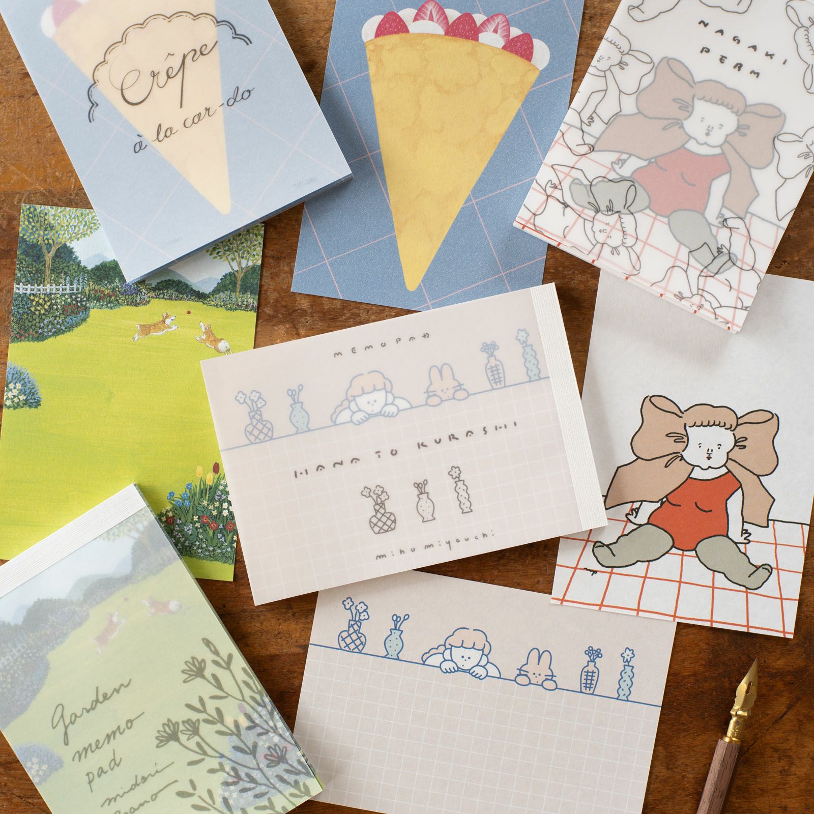 手紙社｜ナガキパーマ・メモパッド「開脚する女」 | 月刊手紙舎