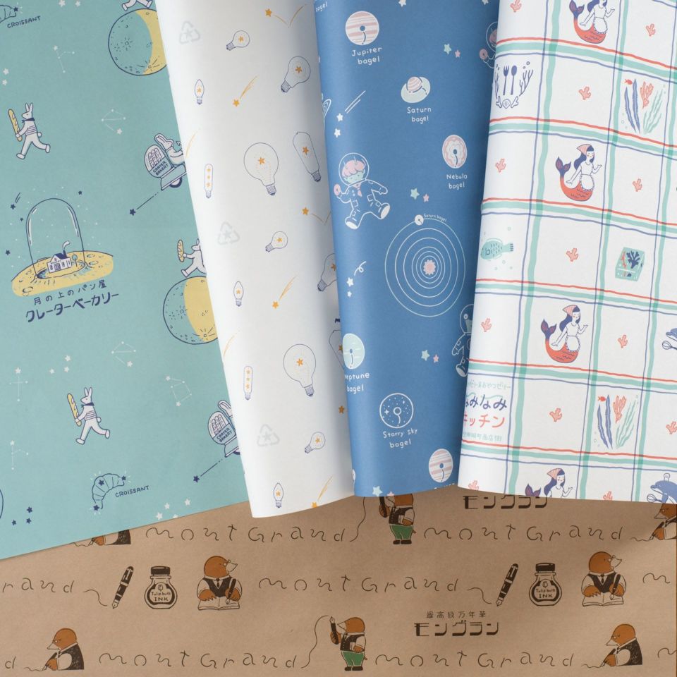 手紙社｜九ポ堂・包装紙5柄セット | 月刊手紙舎