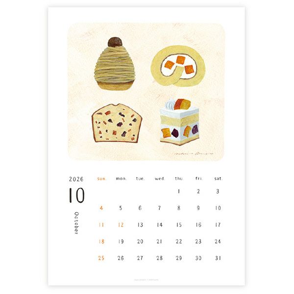 表現社 cozyca products｜浅野みどり・2026年カレンダー | 月刊手紙舎