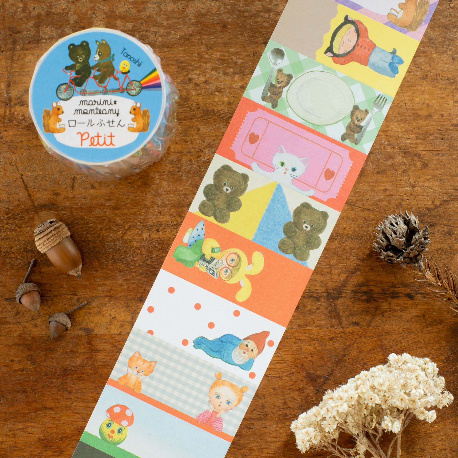手紙社｜marini＊monteany・ロールふせんpetit「Tanoshii」 | 月刊手紙舎