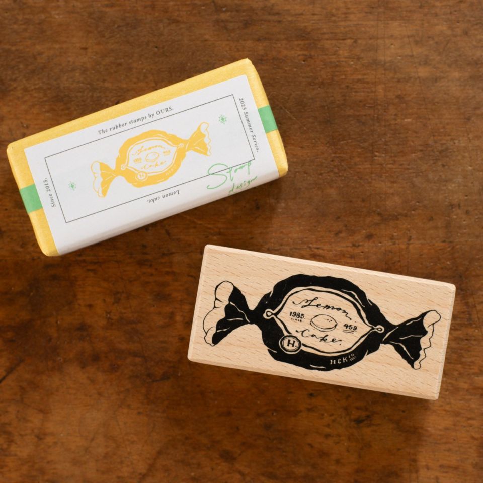 OURS 森の友達｜スタンプ・New Lemon Cake Rubber Stamp | 月刊手紙舎