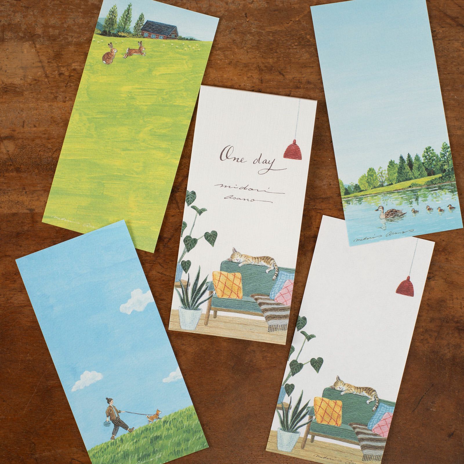 表現社 cozyca products｜浅野みどり・一筆箋「One day」 | 月刊手紙舎