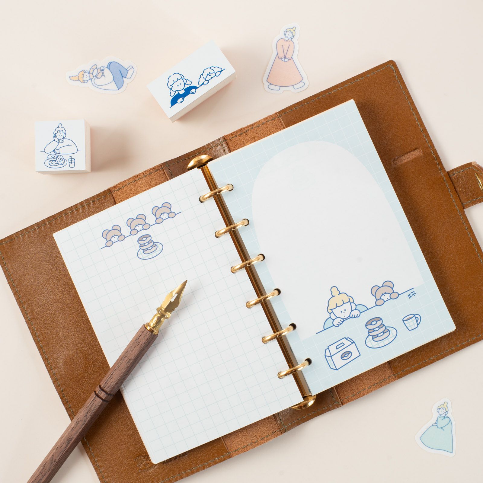 miho miyauchi｜ミニ6リフィル「クマドーナツ」 | 月刊手紙舎