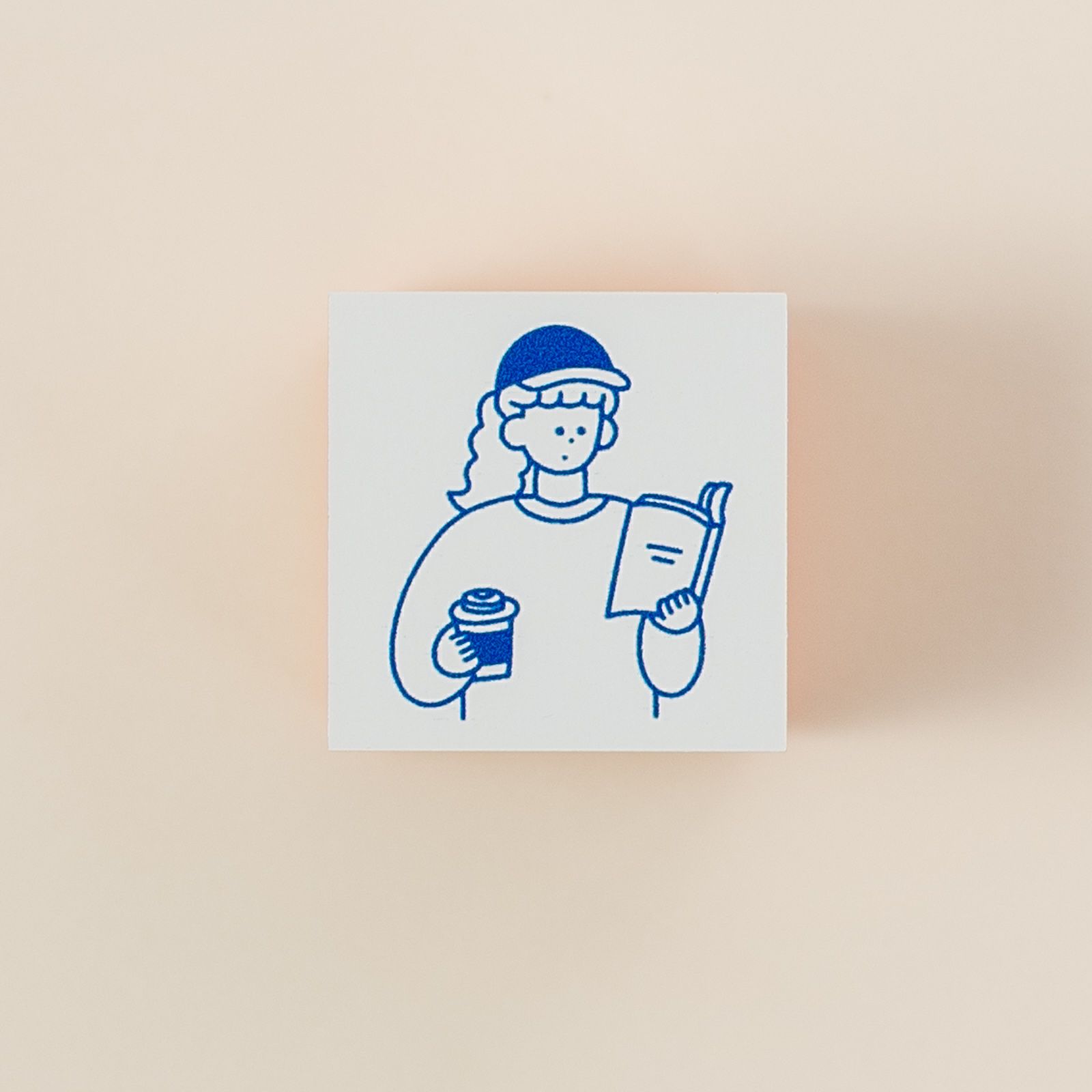 miho miyauchi｜はんこ「本とコーヒー」 | 月刊手紙舎